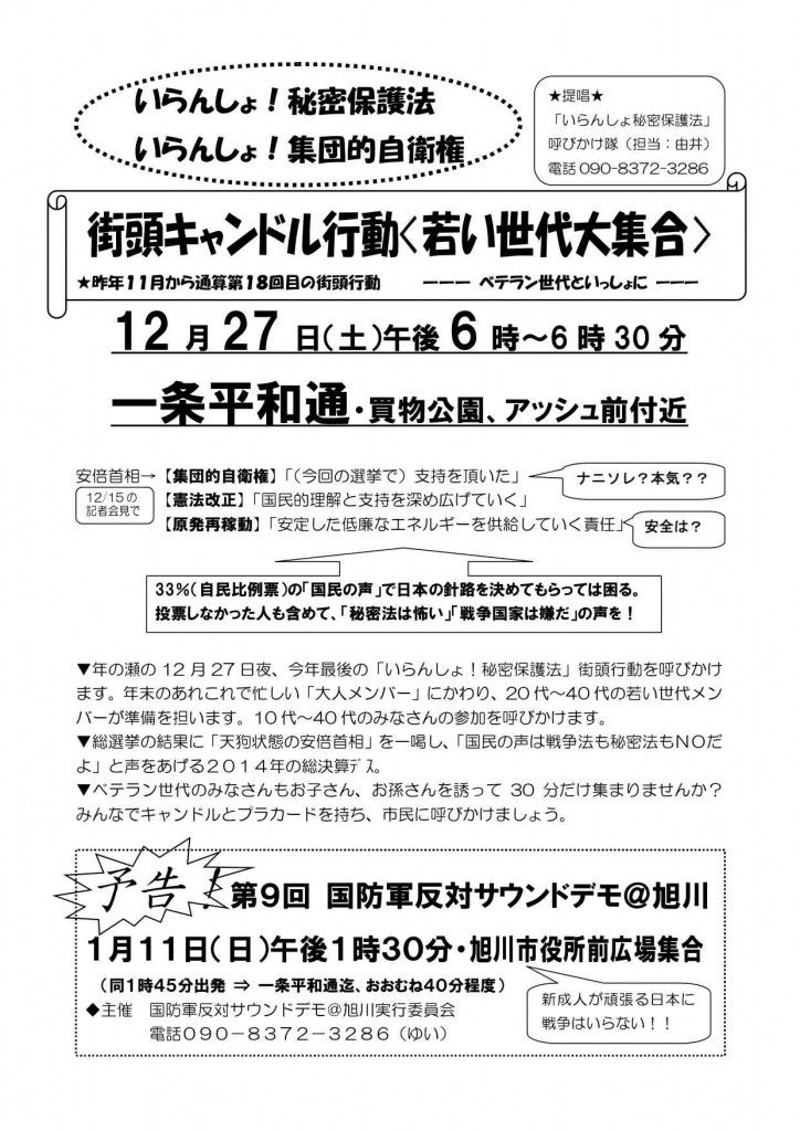 20141227いらんしょ秘密保護法
